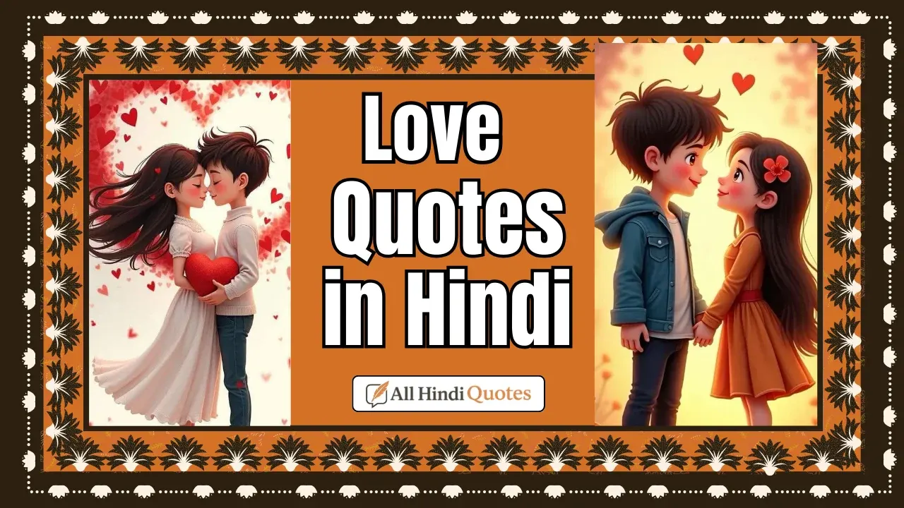 Love Quotes in Hindi English